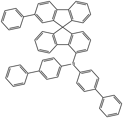 9,9'-Spirobi[9H-fluoren]-4-amine, N,N-bis([1,1'-biphenyl]-4-yl)-2'-phenyl- Structure