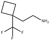 Cyclobutaneethanamine, 1-(trifluoromethyl)- 结构式