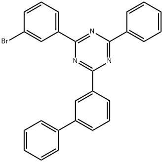 2-([1,1'-联苯]-3-基)-4-(3-溴苯基)-6-苯基-1,3,5-三嗪 结构式