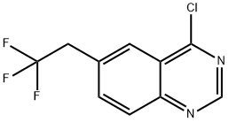 4-氯-6-(2,2,2-三氟乙基)喹唑啉, 2102553-43-3, 结构式