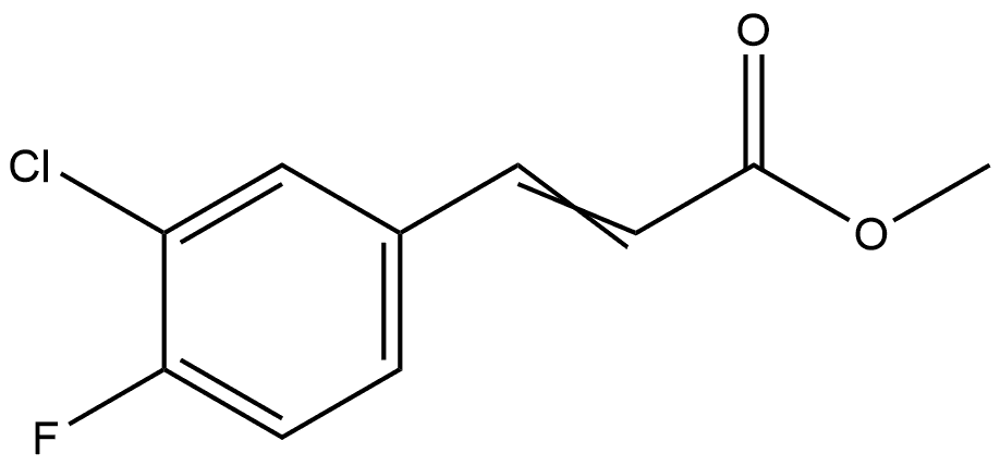 Methyl 3-(3-chloro-4-fluorophenyl)-2-propenoate Structure