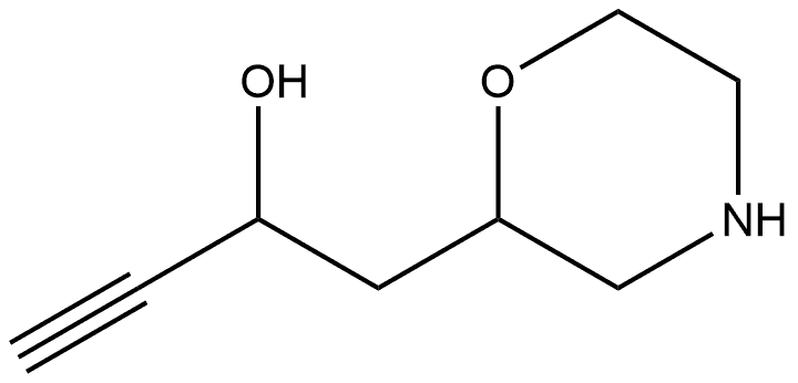 2-Morpholineethanol,α-ethynyl- Structure