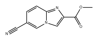 Imidazo[1,2-a]pyridine-2-carboxylic acid, 6-cyano-, methyl ester 结构式