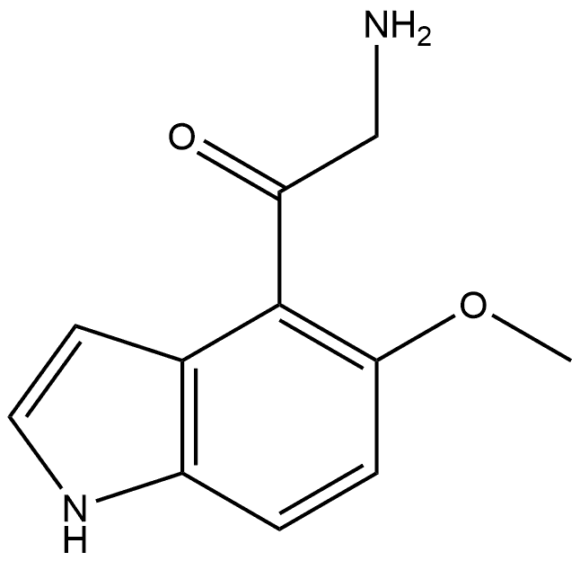 2-Amino-1-(5-methoxy-1H-indol-4-yl)ethanone Structure