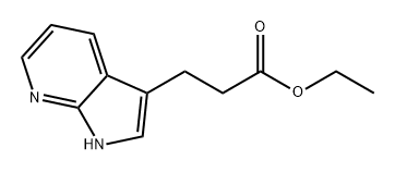1H-Pyrrolo[2,3-b]pyridine-3-propanoic acid, ethyl ester Structure