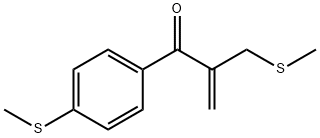 2-甲基硫甲基-1-对甲硫苯基丙-2-烯-1-酮,2104090-29-9,结构式