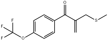 2-(methylthiomethyl)-1-(4-(trifluoromethoxy)phenyl) prop-2-en-1-one Structure