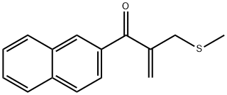 2-(methylthiomethyl)-1-(naphthalen-2-yl)prop-2-en-1-one Struktur