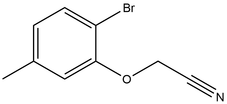 2-(2-Bromo-5-methylphenoxy)acetonitrile Structure