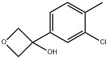 3-Oxetanol, 3-(3-chloro-4-methylphenyl)- 化学構造式