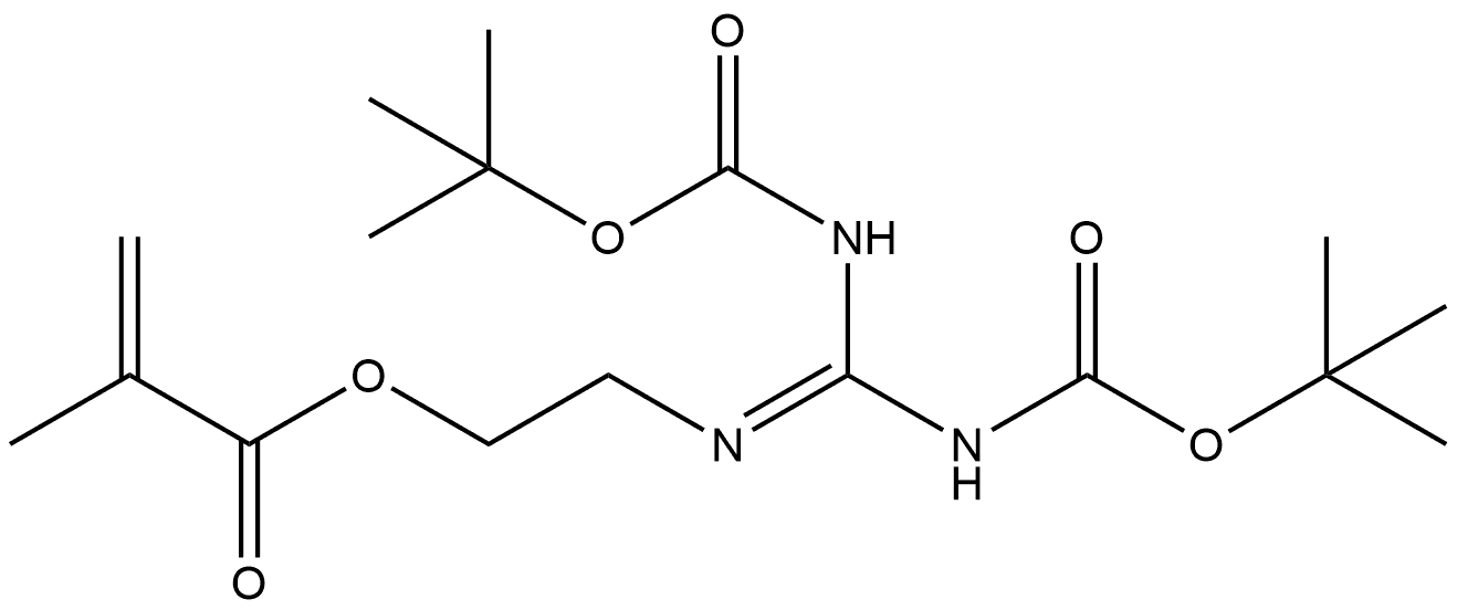 2-((2,2,10,10-四甲基-4,8-二氧代-3,9-二氧杂-5,7-二氮杂十一烷-6-亚基)氨基)乙基 甲基丙烯酸酯,2104680-21-7,结构式