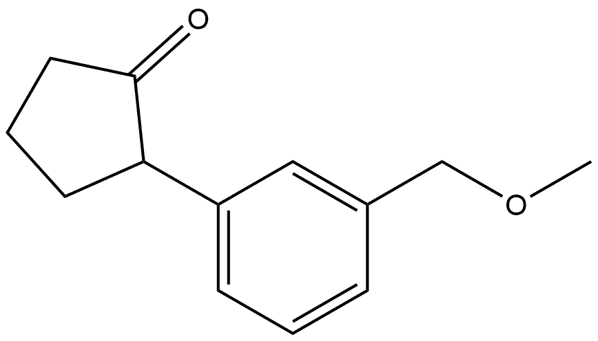 2-[3-(Methoxymethyl)phenyl]cyclopentanone Structure