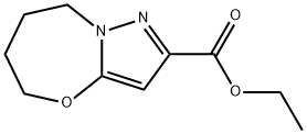 Ethyl 5,6,7,8-tetrahydropyrazolo[5,1-b][1,3]oxazepine-2-carboxylate 化学構造式