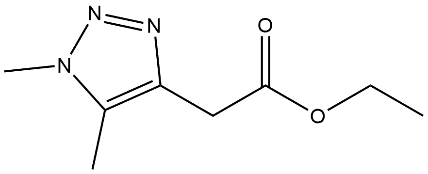 ethyl 2-(dimethyl-1H-1,2,3-triazol-4-yl)acetate Structure