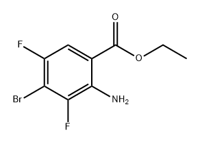 2-氨基-4-溴-3,5-二氟苯甲酸乙酯, 2105467-16-9, 结构式