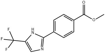 Benzoic acid, 4-[5-(trifluoromethyl)-1H-imidazol-2-yl]-, methyl ester Struktur