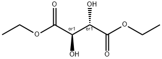 Butanedioic acid, 2,3-dihydroxy-, diethyl ester, (2R,3S)-rel- Struktur