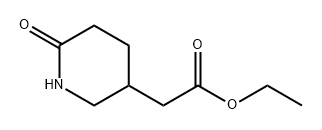 3-Piperidineacetic acid, 6-oxo-, ethyl ester Structure
