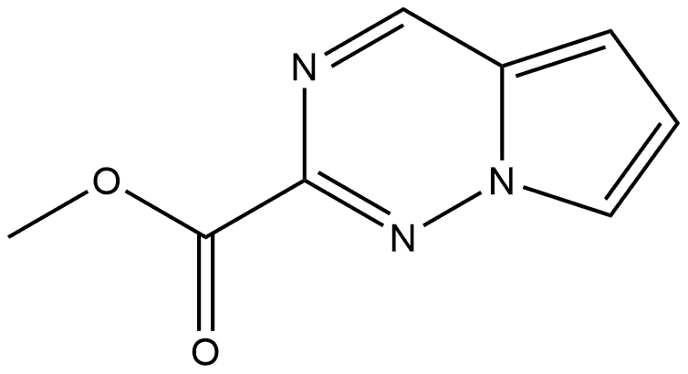 methyl pyrrolo[2,1-f][1,2,4]triazine-2-carboxylate Struktur