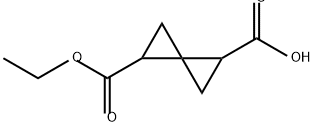 Spiro[2.2]pentane-1,4-dicarboxylic acid, 1-ethyl ester Structure