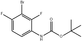 Carbamic acid, N-(3-bromo-2,4-difluorophenyl)-, 1,1-dimethylethyl ester Structure