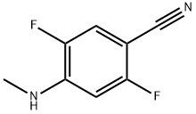 2,5-Difluoro-4-(methylamino)benzonitrile Structure