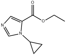 1H-Imidazole-5-carboxylic acid, 1-cyclopropyl-, ethyl ester Structure