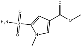 1-甲基-5-氨磺酰基-1H-吡咯-3-羧酸甲酯, 2107052-74-2, 结构式