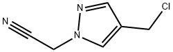 4-(氯甲基)-1H-吡唑-1-乙腈, 2107172-53-0, 结构式
