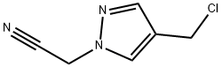 1H-Pyrazole-1-acetonitrile, 4-(chloromethyl)- Struktur