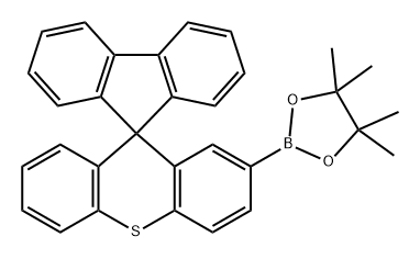 2′-硼酸频那醇酯-螺[9H-芴-9,9′-[9H]氧杂蒽], 2107274-13-3, 结构式