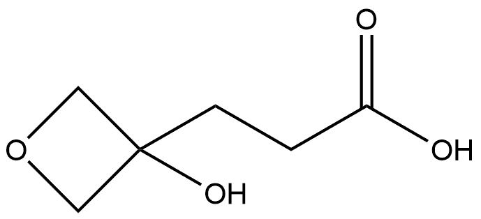 3-(3-羟基氧杂环丁烷-3-基)丙酸, 2107330-59-4, 结构式