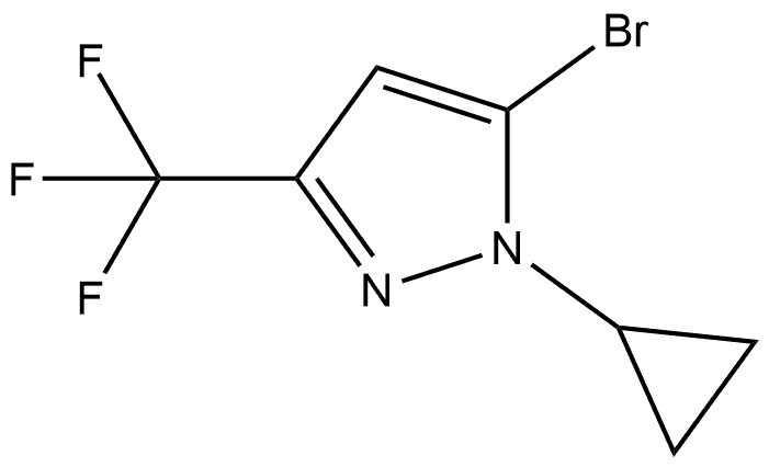 5-溴-1-环丙基-3-(三氟甲基)-1H-吡唑, 2107394-55-6, 结构式