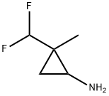 Cyclopropanamine, 2-(difluoromethyl)-2-methyl- Struktur