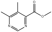 5,6-二甲基-4-嘧啶羧酸甲酯 结构式