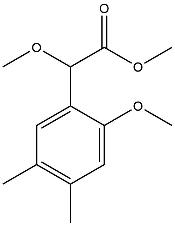 Methyl α,2-dimethoxy-4,5-dimethylbenzeneacetate Structure