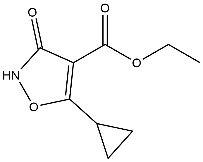 5-环丙基-3-氧代-2,3-二氢异噁唑-4-羧酸乙酯, 2108054-51-7, 结构式