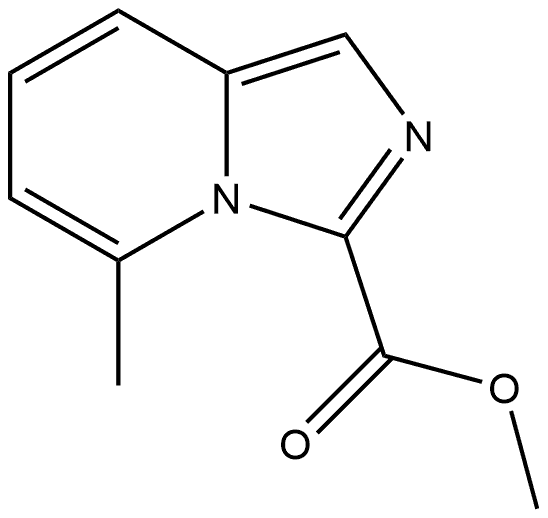 5-甲基咪唑并[1,5-A]吡啶-3-甲酸甲酯 结构式