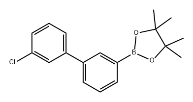 1,3,2-Dioxaborolane, 2-(3'-chloro[1,1'-biphenyl]-3-yl)-4,4,5,5-tetramethyl- 化学構造式