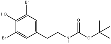 (3,5-二溴-4-羟基苯乙基)氨基甲酸叔丁酯, 210880-88-9, 结构式