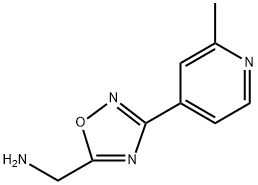 (3-(2-methylpyridin-4-yl)-1,2,4-oxadiazol-5-yl)methanamine Structure