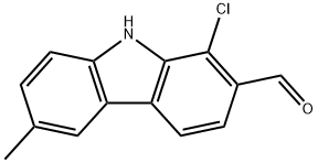 9H-Carbazole-2-carboxaldehyde, 1-chloro-6-methyl-,210987-62-5,结构式