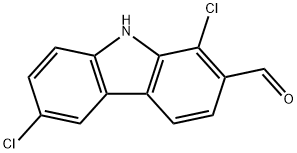 9H-Carbazole-2-carboxaldehyde, 1,6-dichloro- Struktur