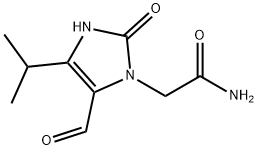 5-Formyl-2,3-dihydro-4-(1-methylethyl)-2-oxo-1H-imidazole-1-acetamide Structure