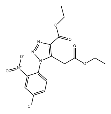 1H-1,2,3-Triazole-5-acetic acid, 1-(4-chloro-2-nitrophenyl)-4-(ethoxycarbonyl)-, ethyl ester