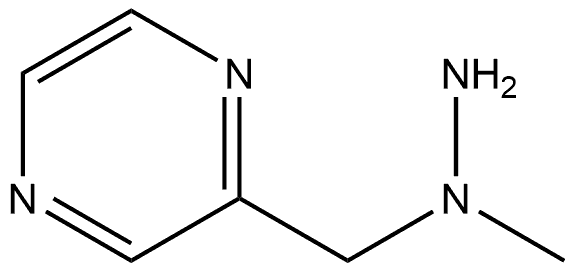 2-[(1-Methylhydrazino)methyl]pyrazine Struktur