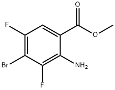 Benzoic acid, 2-amino-4-bromo-3,5-difluoro-, methyl ester Structure
