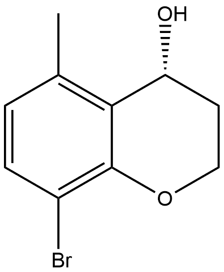 (R)-8-Bromo-3,4-dihydro-5-methyl-2H-1-benzopyran-4-ol Structure