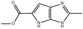 Methyl 2-methyl-3,4-dihydropyrrolo[2,3-d]imidazole-5-carboxylate Struktur