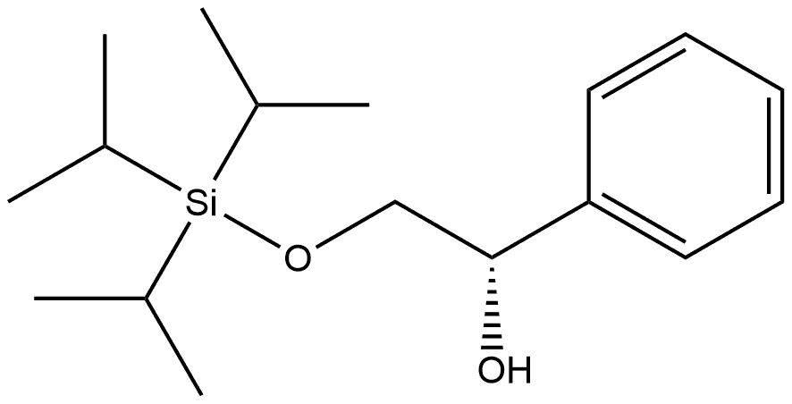 (αS)-α-[[[Tris(1-methylethyl)silyl]oxy]methyl]benzenemethanol Struktur